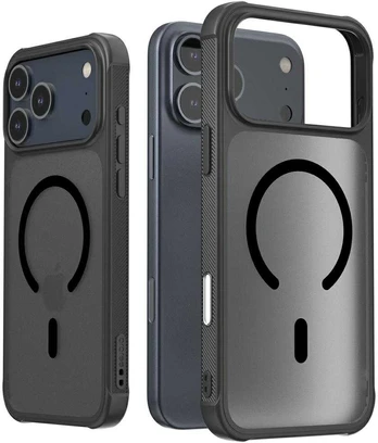 Dėklas Araree Duple M Armor MagSafe do iPhone 17 Pro Max juoda