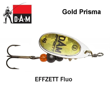 Sukriukė DAM effzett Fluo Gold Prisma 12 g
