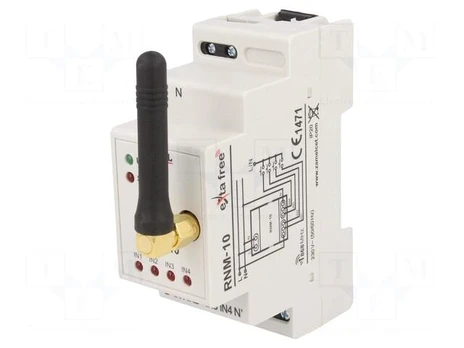 Wireless transmitter | EXTA FREE | IP20 | 230VAC | DIN | -10÷55°C
