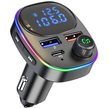 Automobilinis sąnusis įkroviklis Bluetooth FM BC82 USB