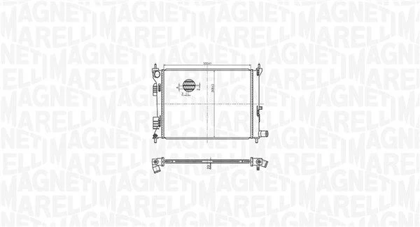 Radiatorius, variklio aušinimas MAGNETI MARELLI 350213179500