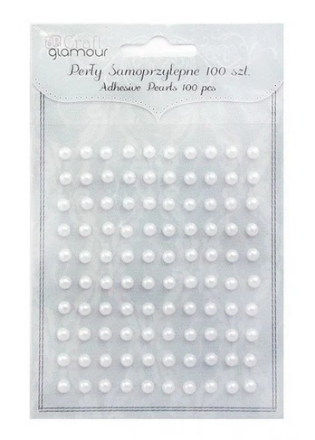 Lipnūs perlai 5mm 100vnt.balti