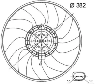 Ventiliatorius, radiatoriaus MAHLE CFF 32 000S kaina