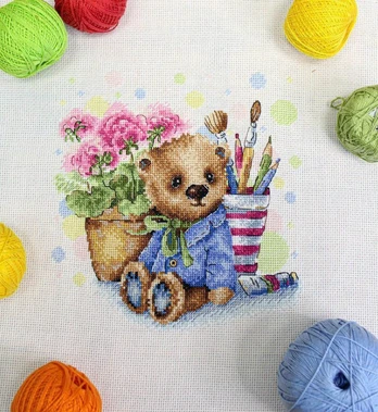 Cross stitch kit "Plush mascot" SNV-828