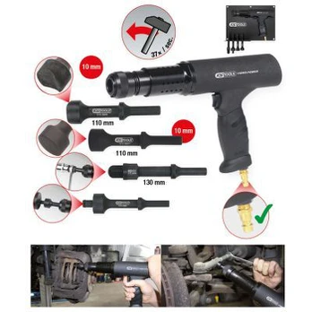 Smūginių gręžtuvų rinkinys (pneumatiniai) KS TOOLS 515.3880