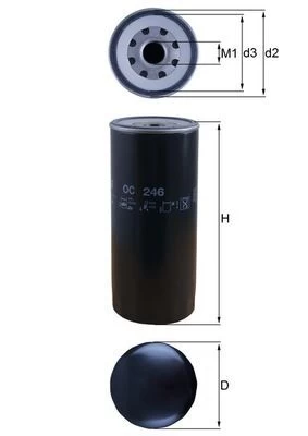 Alyvos filtras KNECHT OC 246