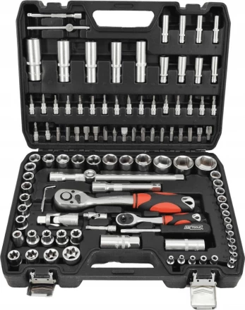 AWTools 108 elementų rinkinys 1/2", 1/4" AW39108 (AW39108)