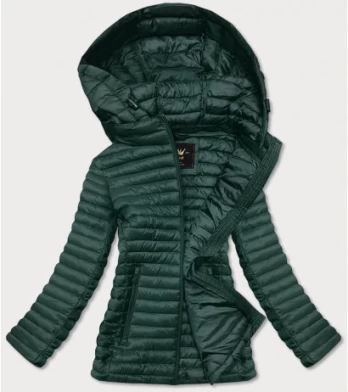 QUILTED HOODED JACKET RED (7218BIG) striukė