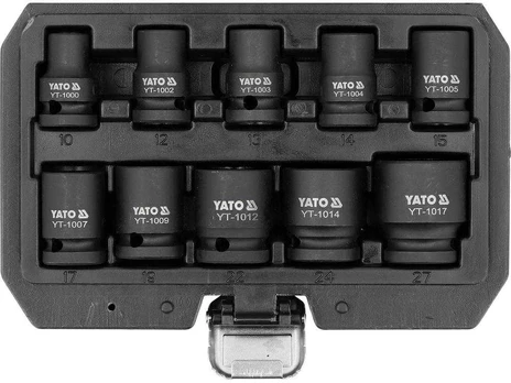 YATO Rinkinys NASADEK UDAROWYCH 1/2" 10el.