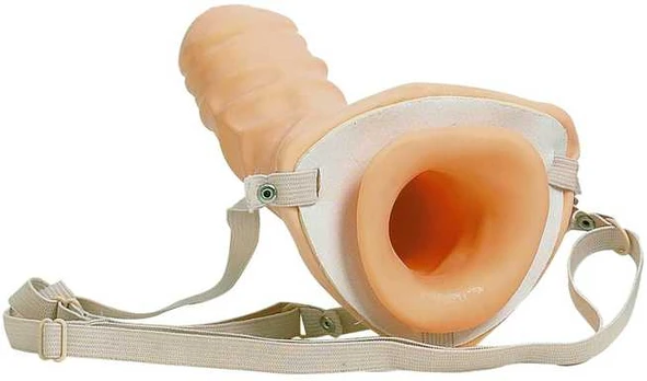 Seven Creations Hollow Strap-On Extender Anatomical Veined 20 cm