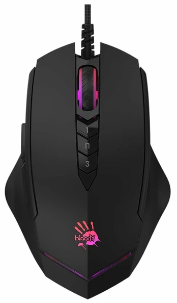A4tech Bloody Myš V8M Max, su pašvietimu herní pelė, 12000 DPI, USB, Černá