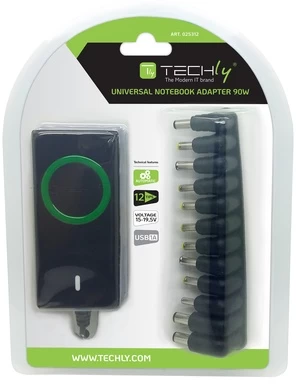 TECHLY universalus nešiojamasis kompiuteris AC Power ir 90W LCD su USB prievadu