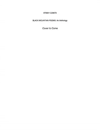 Black Mountain Poems