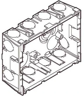 LAURITZ KNUDSEN Clic'line® kanaldåse 2 modul