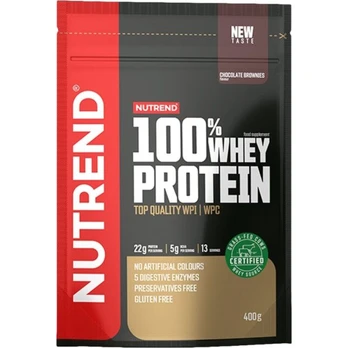 Nutrend 100% Whey Protein 400 g. - Strawberry skonis