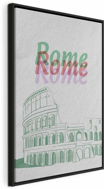 Artgeist Paveikslas - Rome in Watercolours (1 Part) Vertical
