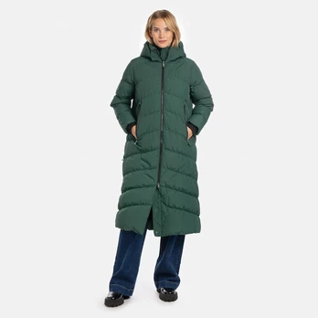 Huppa Moteriškas pūkinis paltas NAIMA, forest green