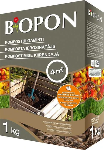 Kompostavimo priemonė Biopon 1126, miltelinės, 1 kg