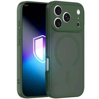 Dėklas Apple iPhone 17 Pro Max/ 18 Pro Max - 3mk Misty MagCase Žalias