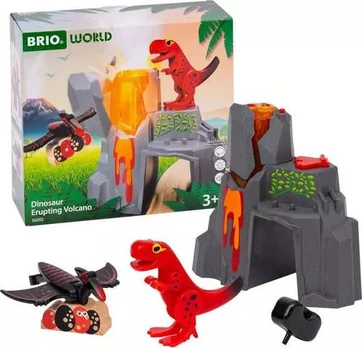 BRIO Dinosauří soptící vulkán