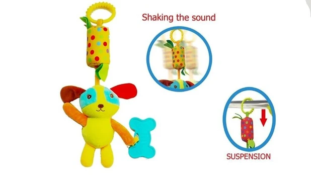 Pakabinamas Pliušinis Muzikinis Žaislas Šuniukas, 0 mėn.+