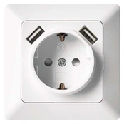 Rozetė su USB 2.1A kaina