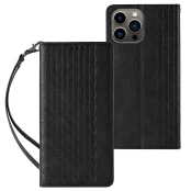 Dėklas Magnet Strap Case for iPhone 12 Pro Max Juodas kaina