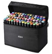Flomasteriai Double Sided Markers, dvipusiai, 80 vnt.