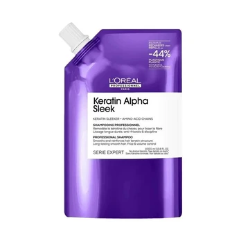 L'Oreal KERATIN ALPHA SLEEK Šampūnas recharge 1000 ml