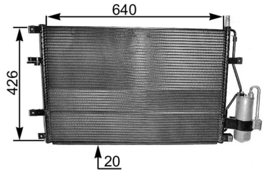 Kondensatorius, oro kondicionierius MAHLE AC 227 000S
