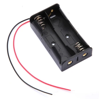 Oem Laikiklis elementams 2x 18650 su laidais