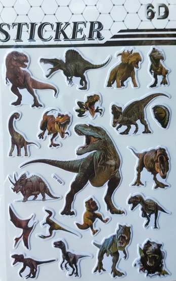 Lipdukai Dinozaurai 20 vnt.