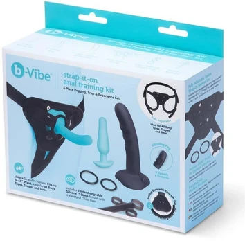 B-VIBE STRAP-IT-ON išangės treniruočių rinkinys