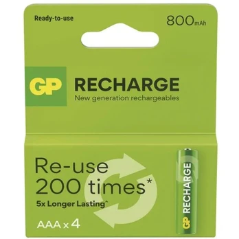 Akum. GP Recharge NiMH AAA 800mAh EB4