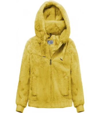 PLUSH JACKET WITH HOOD YELLOW (2019) striukė