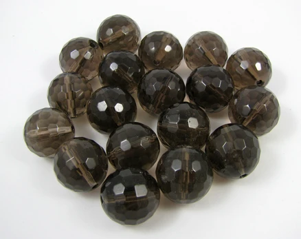Dūminio kvarco karoliukai 14 mm