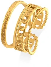 Troli Stylish adjustable steel ring kaina
