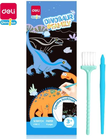 Kūrybinis raižymas DELI Dino 14 lapų