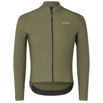 GripGrab PACR Thermal vyriški marškinėliai | Olive Green, S