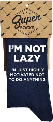 Kojinės "I'm not lazy"