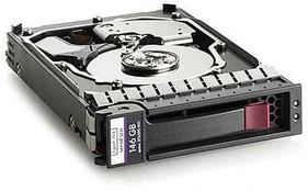 Hewlett Packard (HP) 146Gb SAS 10K 2.5" SFF SP HDD **Refurbished** (Atnaujinta)