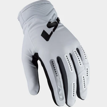 Motorcycle gloves LS2 BEND, WHITE GREY