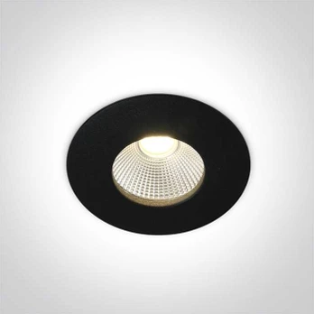 12W LED įleidžiamas šviestuvas, juodas, 3000K, 10112P/B/W