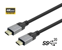 Vivolink USB-C to USB-C Cable 0.5m Supports 20 Gbps data kaina