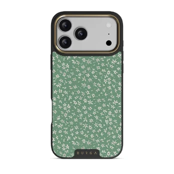 Lush Meadows - Floral iPhone 17 Pro Max Case, Elite Dark (MagSafe) / Gold