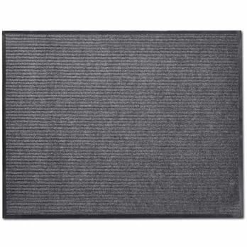 Pilkas pvc durų kilimėlis, 90 x 120 cm