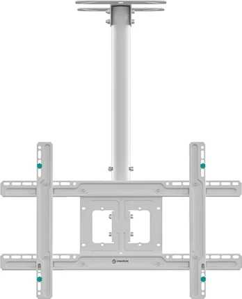ONKRON Ceiling TV Mount Bracket Height Adjustable for 32 to 80 Inch LED LCD TVs, White