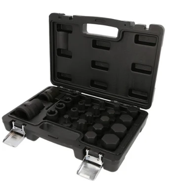 3/4" + 1" interchangeable impact bit set, 23-pcs, KS Tools