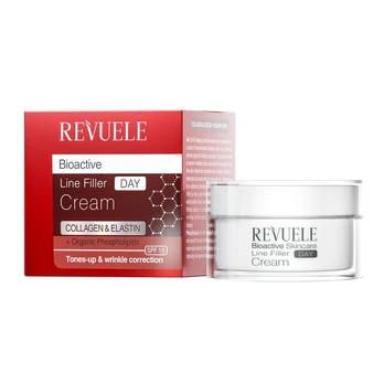 Dieninis kremas-filleris veidui Revuele Bioactive Collagen & Elastin, 50 ml