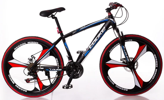 Dviratis kalnų Louke, 26 ", 18" rėmas, juoda sp.
